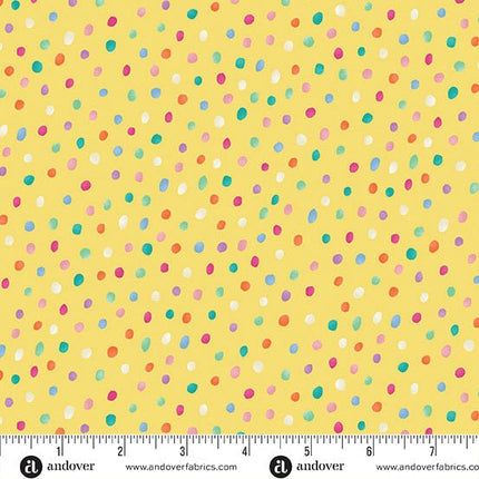 Makower Hello Spring | Spots | Yellow - 088 - Y