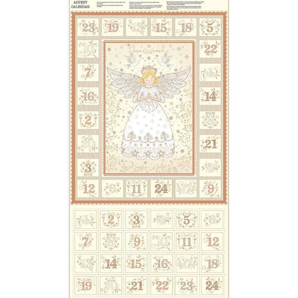 Makower | Herald Angles | Advent Panel | Cream - 042 - Q