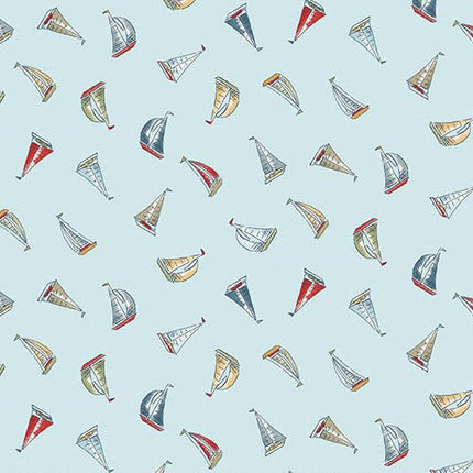 Makower High Tide | Sail Away | Light Blue - 080 - B2