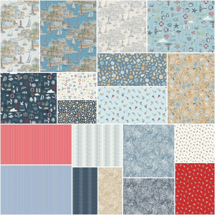 Makower | Hight Tide | Fat Quarter Pack (19) - 
