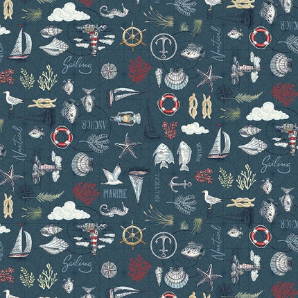 Makower | Hight Tide | Fat Quarter Pack (19) - 