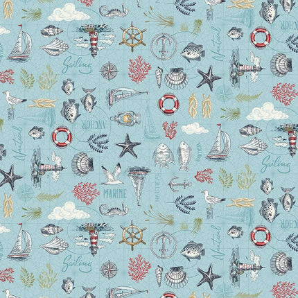 Makower | Hight Tide | Fat Quarter Pack (19) - 