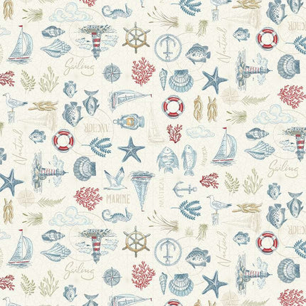 Makower | Hight Tide | Fat Quarter Pack (19) - 