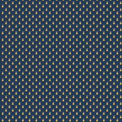 Makower | Indigo Cheddar | Fat Quarter Pack (24) - 
