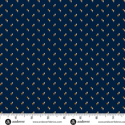 Makower | Indigo Cheddar | Kites | Indigo - 1144 - B