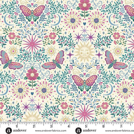 Makower | Luna | Night Garden | Cream - 072 - Q