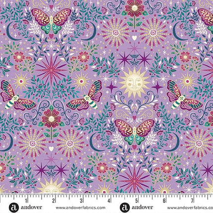 Makower | Luna | Night Garden | Purple - 072 - L
