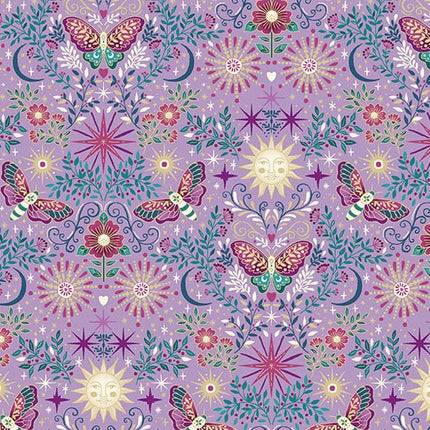 Makower | Luna | Night Garden | Purple - 072 - L