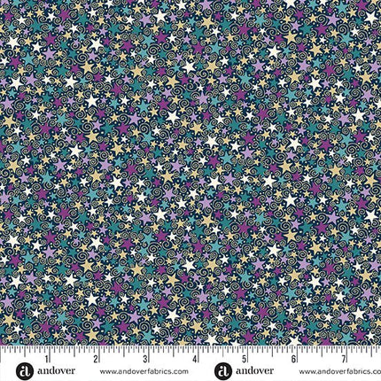Makower | Luna | Star | Blue - 074 - B