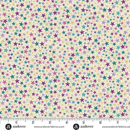 Makower | Luna | Star | Cream - 074 - Q