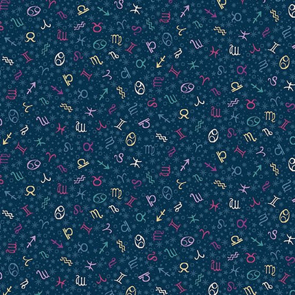 Makower | Luna | Zodiac | Blue - 076 - B