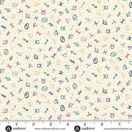 Makower | Luna | Zodiac | Cream - 076 - Q
