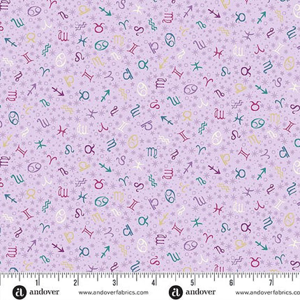 Makower | Luna | Zodiac | Purple - 076 - L