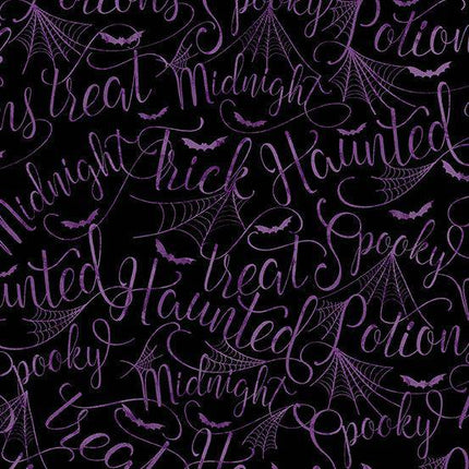 Makower - Mystery Manor - Cryptic Script - Purple Moon -