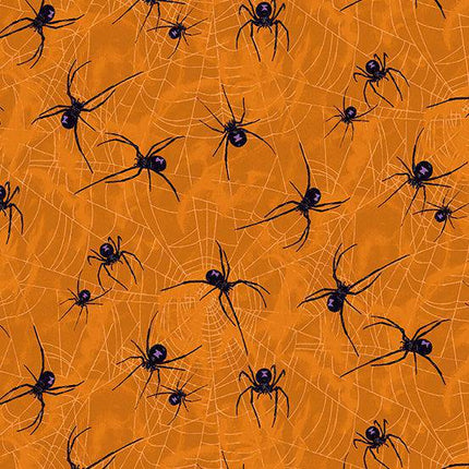 Makower - Mystery Manor - Fat Quarter Pack - Pumpkin (3) -