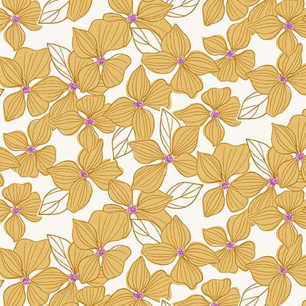 Makower - Wandering - Daydream Blossom - Golden - 760-Y