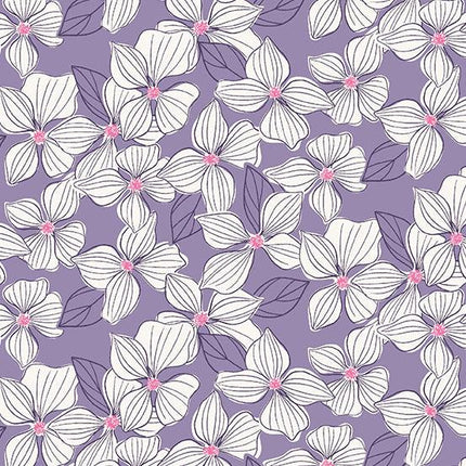 Makower - Wandering - Daydream Blossom - Lilac - 760-P