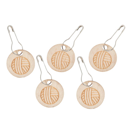 Milward Stitch Markers | Wooden Yarn Ball | Knitting & Crochet - 2513222