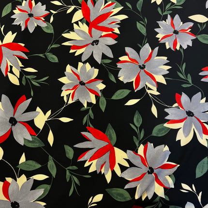 *NEW* Jasper | Black | Crepe Dress Fabric - Hollies Haberdashery UK