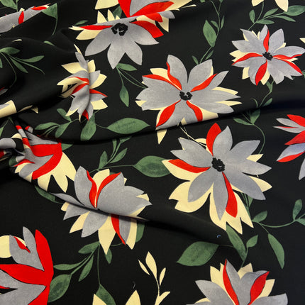 *NEW* Jasper | Black | Crepe Dress Fabric - Hollies Haberdashery UK