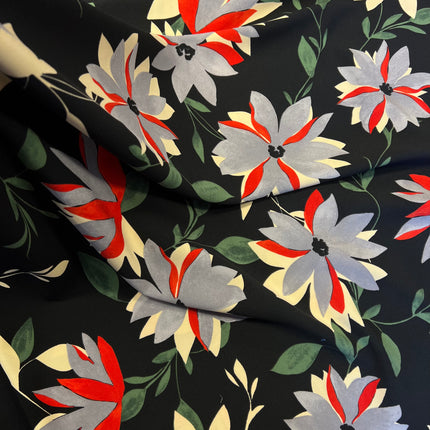 *NEW* Jasper | Black | Crepe Dress Fabric - Hollies Haberdashery UK