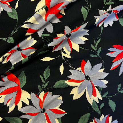 *NEW* Jasper | Black | Crepe Dress Fabric - Hollies Haberdashery UK
