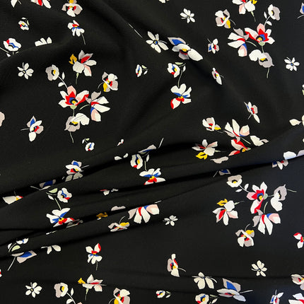 *NEW* Mabel | Black | Crepe Dress Fabric - Hollies Haberdashery UK