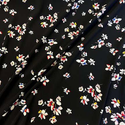 *NEW* Mabel | Black | Crepe Dress Fabric - Hollies Haberdashery UK