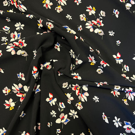 *NEW* Mabel | Black | Crepe Dress Fabric - Hollies Haberdashery UK
