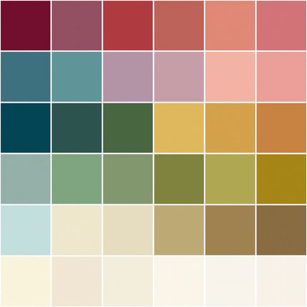 Edyta Sitar | Graines de pavot | Lot de coupons de tissu (Fat Quarter) | (36)