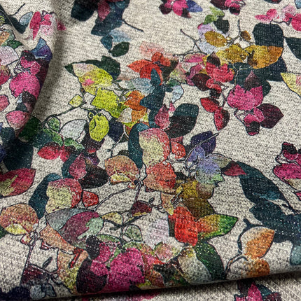 Pretty Petal Metallic | Viscose Jersey - Hollies Haberdashery UK