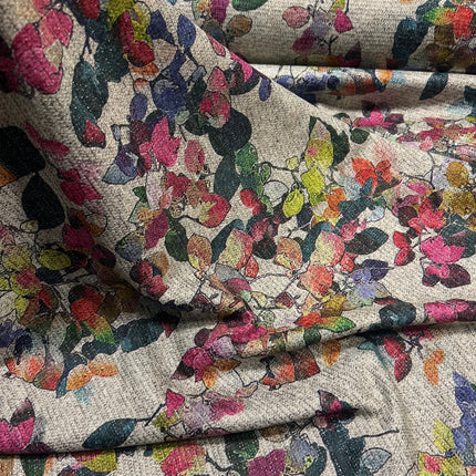 Pretty Petal Metallic | Viscose Jersey - Hollies Haberdashery UK