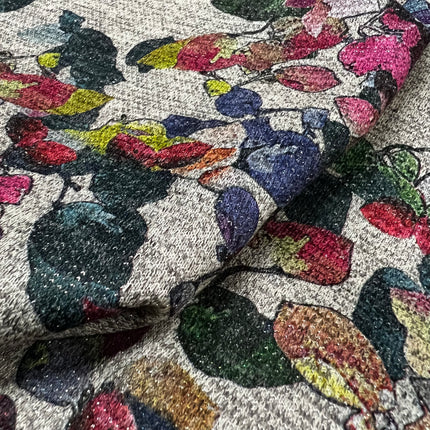 Pretty Petal Metallic | Viscose Jersey - Hollies Haberdashery UK