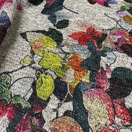 Pretty Petal Metallic | Viscose Jersey - Hollies Haberdashery UK