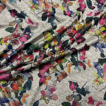 Pretty Petal Metallic | Viscose Jersey - Hollies Haberdashery UK