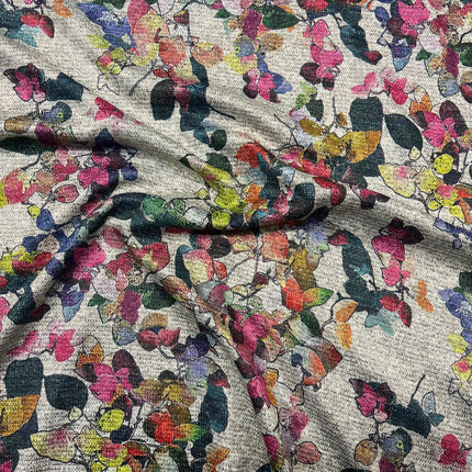 Pretty Petal Metallic | Viscose Jersey - Hollies Haberdashery UK