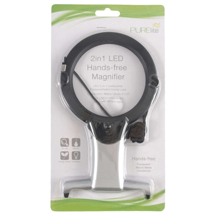 PURElite | Illuminated Hands - Free 2 - in - 1 LED Magnifier Lamp | Natural Daylight - CFPL05