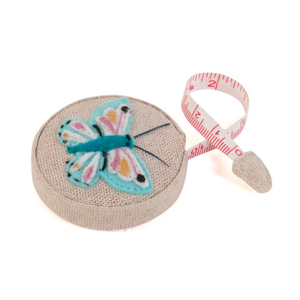 Retractable Tape Measure | Hobby Gift | Appliqué: Flutterby - TK23A\609