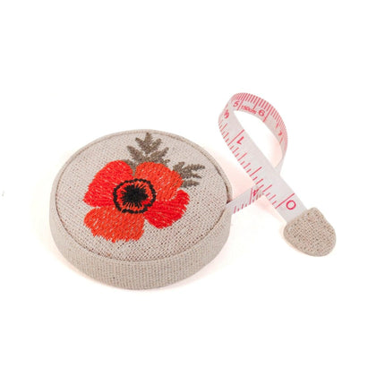 Retractable Tape Measure | Hobby Gift | Embroidered Wildflowers - TK23E\614