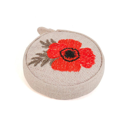 Retractable Tape Measure | Hobby Gift | Embroidered Wildflowers - TK23E\614