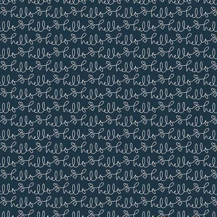 Riley Blake - Golden Days - Fat Quarter Pack - Navy (7) -