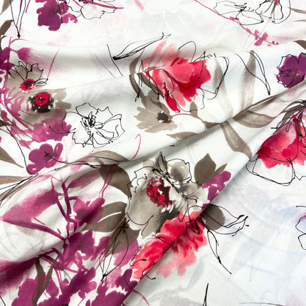 Sandi Bloom | Cotton Lawn | White - Hollies Haberdashery UK