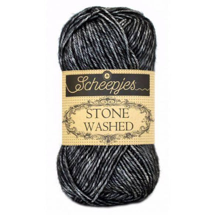 Scheepjes Stone Washed - Sport DK - 803 - Black Onyx -