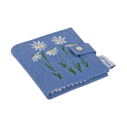 Scissor & Needle Case | Hobby Gift | Embroidered Denim Daisies - NCLE\649