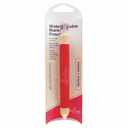 Sew Easy Fabric Marker Pencil: Retractable: Wash-Out: 6 Colour * - ER292