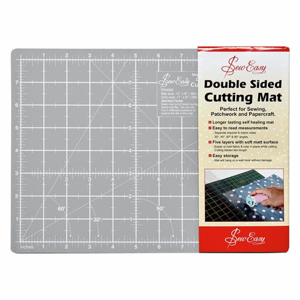 Sew Easy Self Healing Double Sided Cutting Mat 12'' x 9'' - ER4093.GB