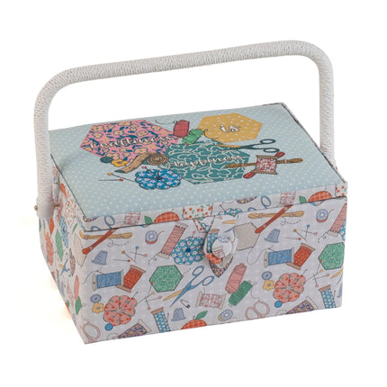 Sewing Box | Hobby Gift | Embroidered Happydashery | Craftiness Is Happiness - MRME\626