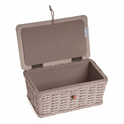 Small Sewing Box | Hobby Gift | Wicker Basket Linen Bee - HGSW\347