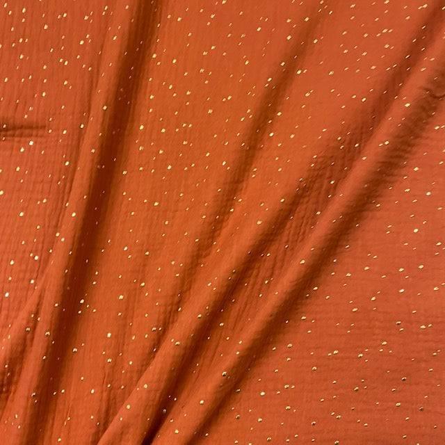 Speckle Double Gauze - Brick -