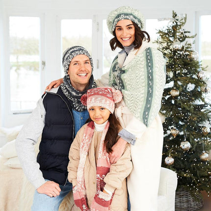 Stylecraft | Easy Fair Isle Effect | Aran | 10076 Scarf, Hat, Snood, Beret & Shawl Knitting Pattern - 10076
